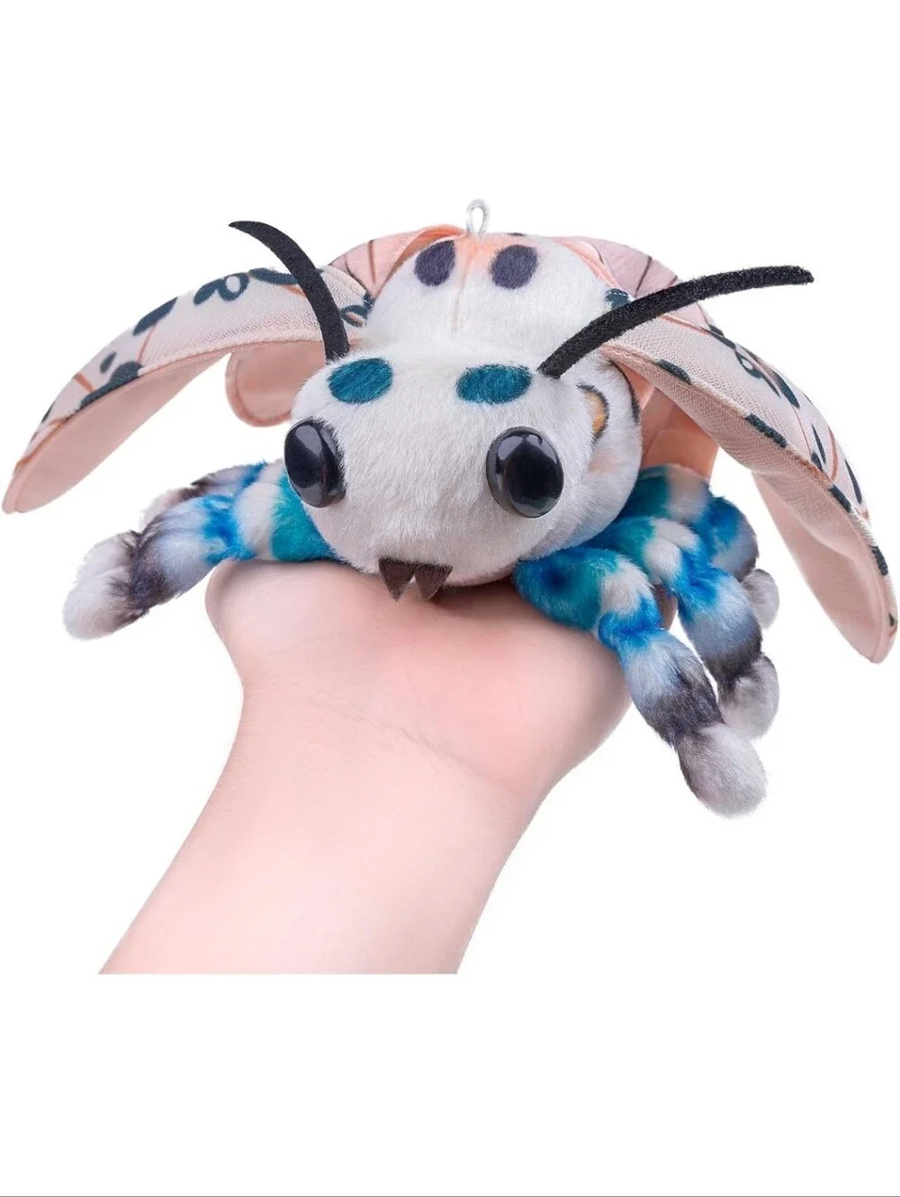 Plush Blue & Pink Bug Small Pet Toy - Soft Interactive Companion